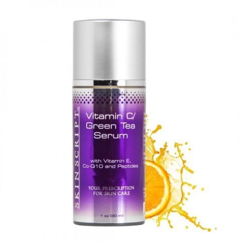 SKIN SCRIPT - 1 OZ 15% VITAMIN C/GREEN TEA SERUM WITH VITAMIN C, CO-Q10, AND PEPTIDES